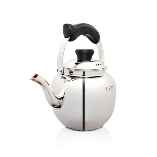 کتری لوله دار قیطاسی 3.5 لیتری 40007 براق کف چدن