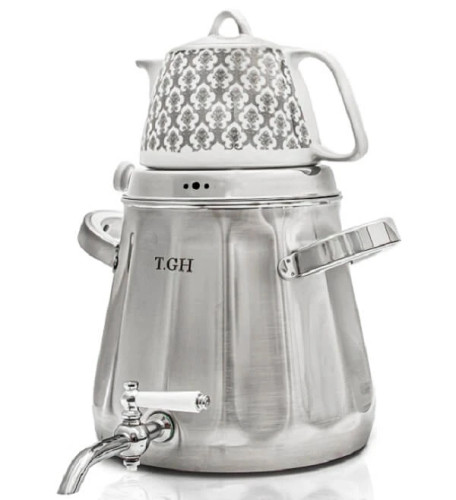 کتری قوری قیطاسی 5 لیتری مدل 5020 مات کف چدن