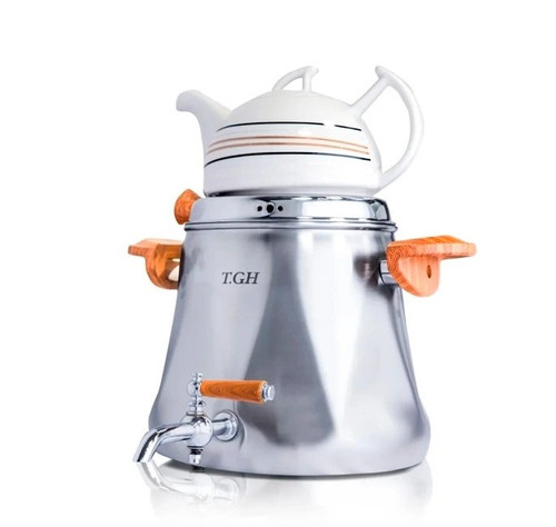 کتری قوری قیطاسی 5.5 لیتری مدل 6675 کف چدن