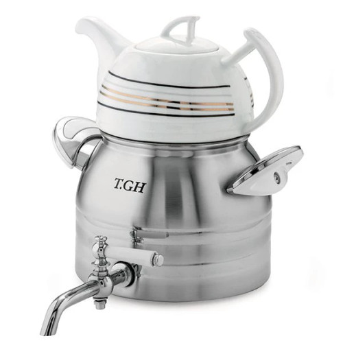 کتری قوری قیطاسی 3 لیتری مدل 7350 کف چدن