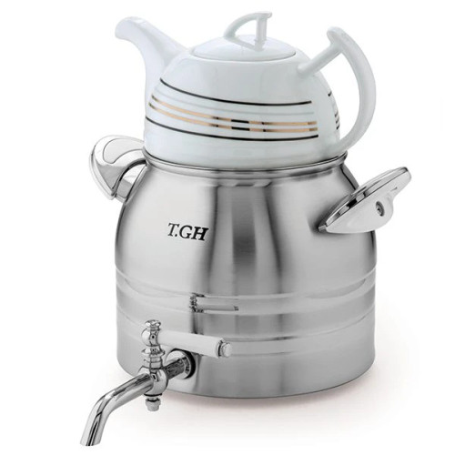 کتری قوری قیطاسی 4 لیتری مدل 7450 کف چدن