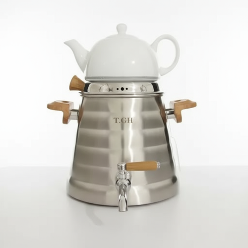 کتری قوری قیطاسی 5 لیتری مدل 7735 مات کف چدن